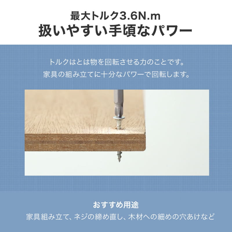 最大トルクは約3.6N・m