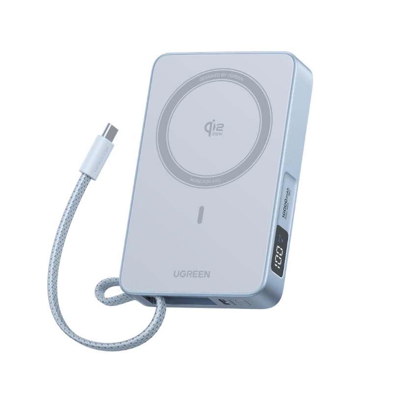 UGREEN MagFlow マグネット式モバイルバッテリー 10000mAh 25W