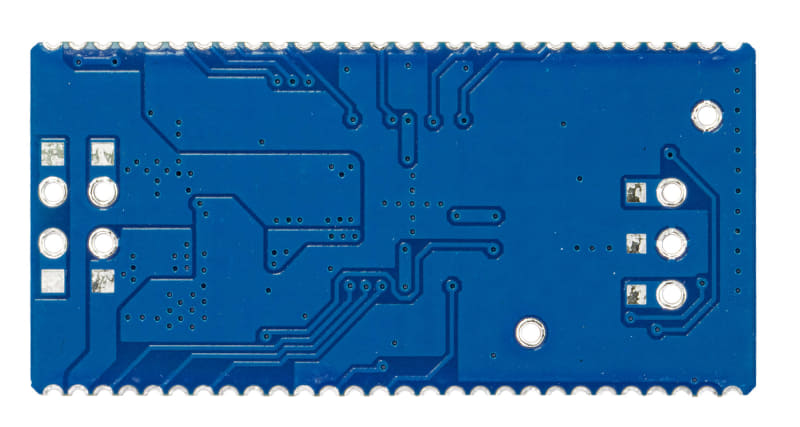 「Picossci 2B RP2350B ピッチ変換基板」裏