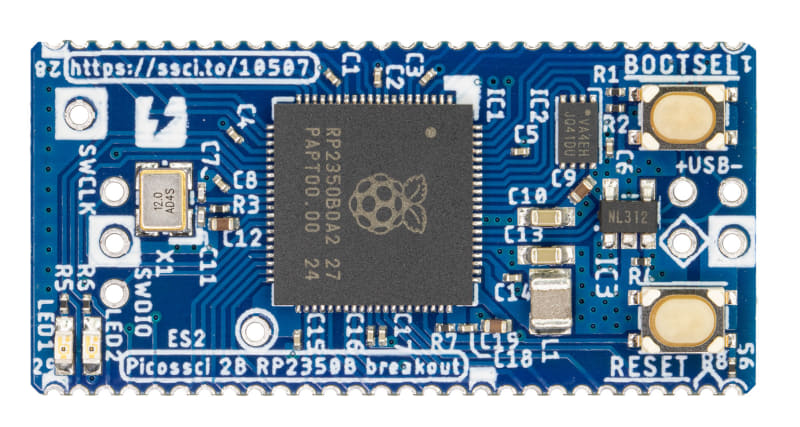 「Picossci 2B RP2350B ピッチ変換基板」表