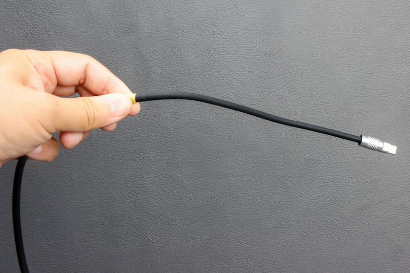 chiatepもある程度は曲がるが、クセが付いているのが分かる