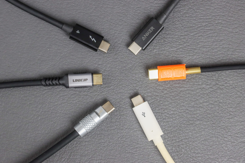 全6種のケーブルで比較する