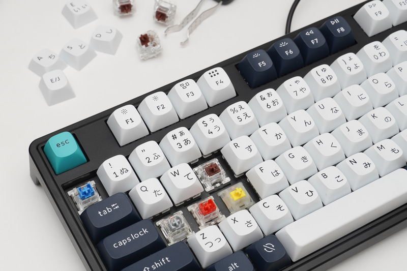 現在の状態、A、S、Dを違うキースイッチにして使用中