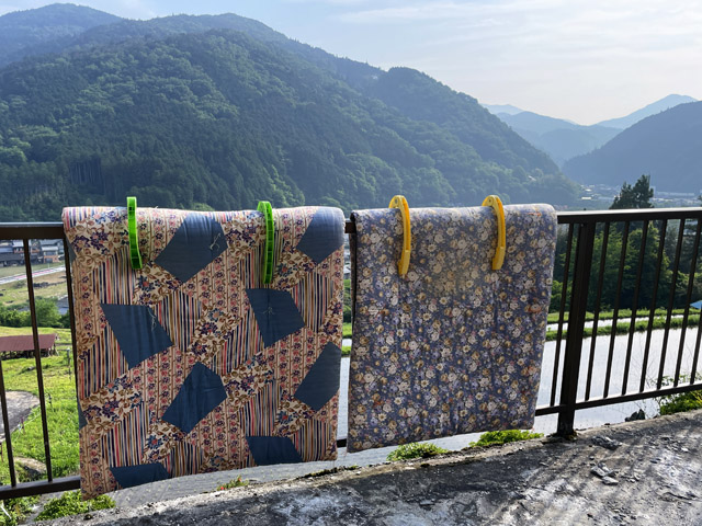 同級生から不用になった布団を譲ってもらい、宿泊客受け入れの準備をした