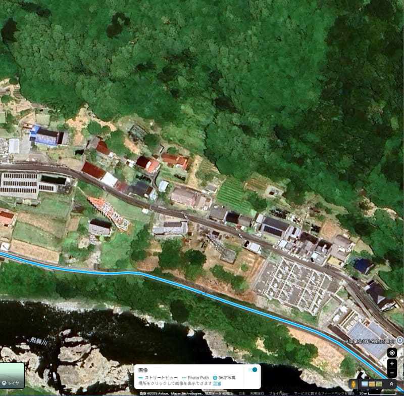 白川町のこの地域は川沿いの道しかストリートビューがなく、物件の特定、近隣の確認はできなかった