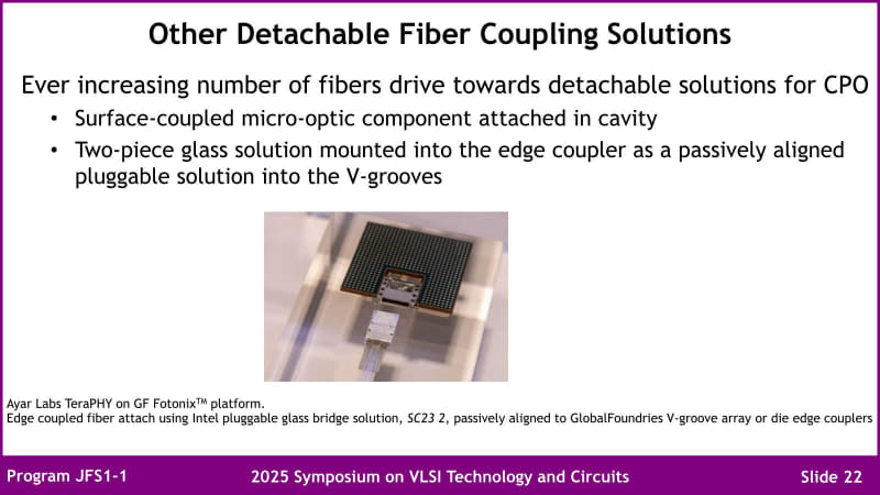 図13：問題はTeraPHYはFiber Attachmentだけの提供はなく、CPOというかChipletの形で提供され、そこにFiber Attachmentが付属する格好になることだ