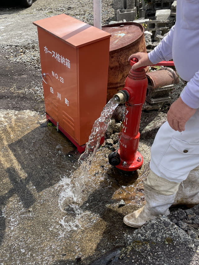 消火栓の点検