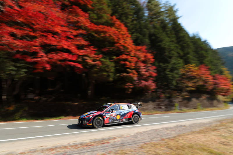 ナビに「紅葉1」と登録した撮影ポイント