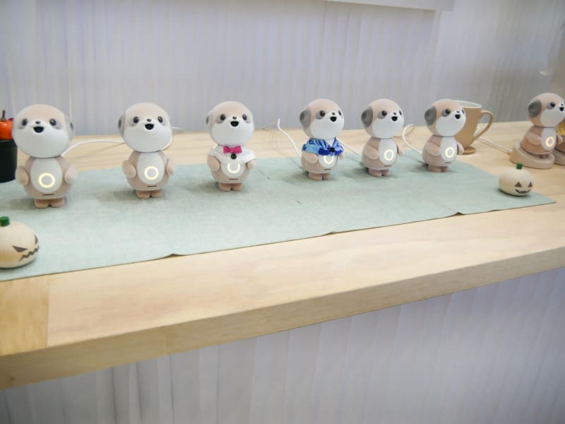 2025年8月から予約を開始している対話AIキャラクター「ポケとも」を展示