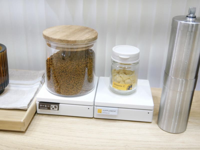 コーヒーやサプリメントも計量することで、様々なサービスにもつなげる