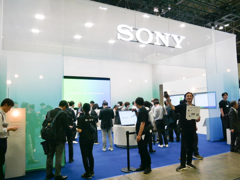 ソニーグループブースの様子