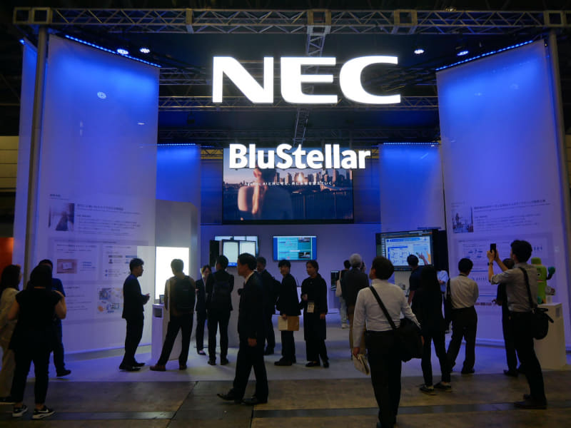 CEATEC 2025のNECブースの様子