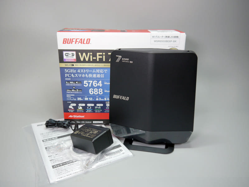 バッファローの新型Wi-Fi 7ルーター「WSR6500BE6P」