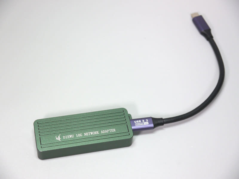 Type-Cでの接続だが、USB 3.2 Gen 2×2で接続可能