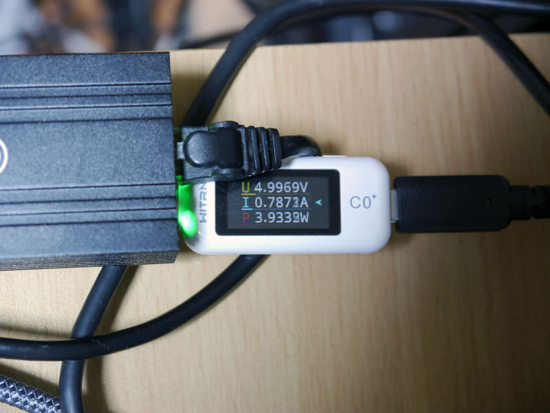 Thunderbolt4/USB4接続のAQC113搭載アダプターは3.9W
