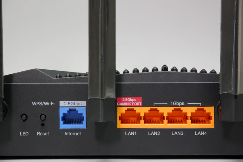 WANとLANに1つずつ2.5Gbpsポートを搭載
