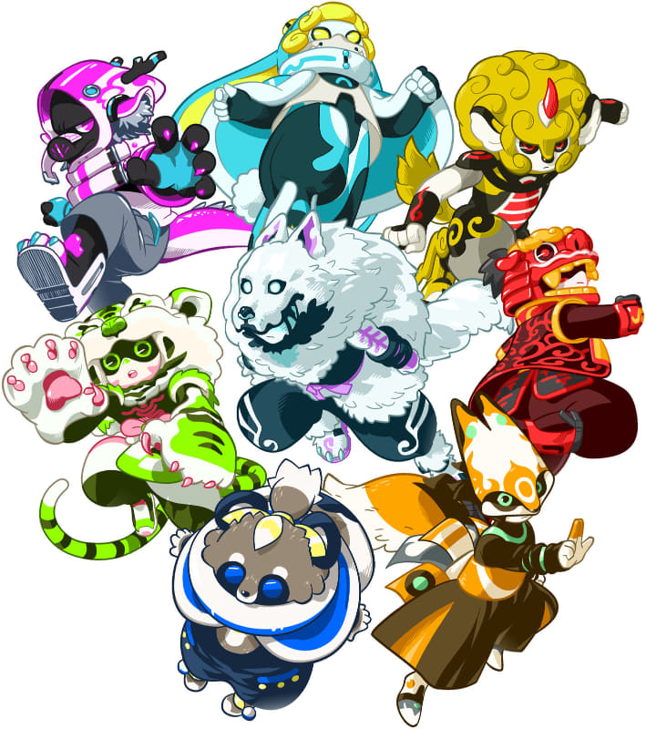 各チームのキャラクター