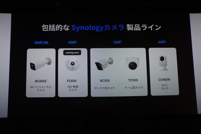 Synologyのカメラの製品ラインアップ