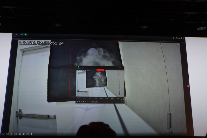 動画のデモ：煙検知