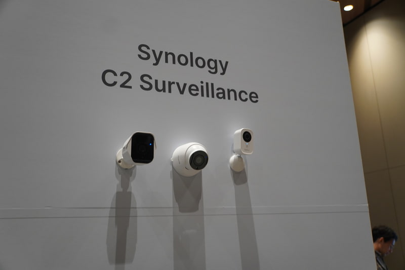 展示会場に置かれたSynology C2 Surveillance