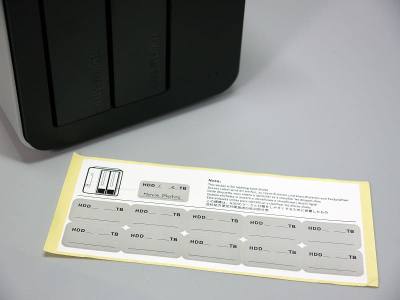 ラベルシールが同梱されているとは思わなかった……