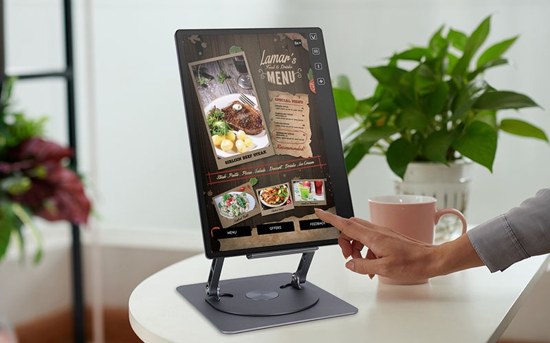 利用場所の例。飲食店や産業機械の制御、医療現場など、様々な場所での利用が想定されている