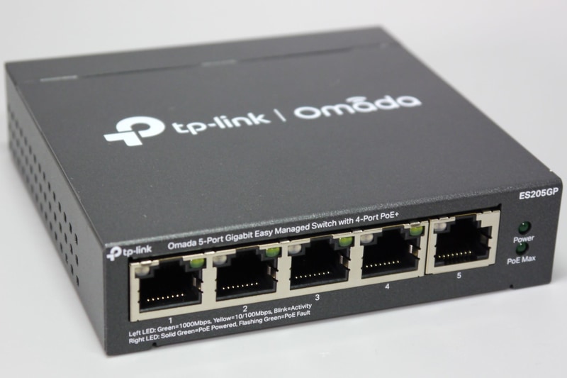 PoE+対応のイージーマネージスイッチ「ES205GP」