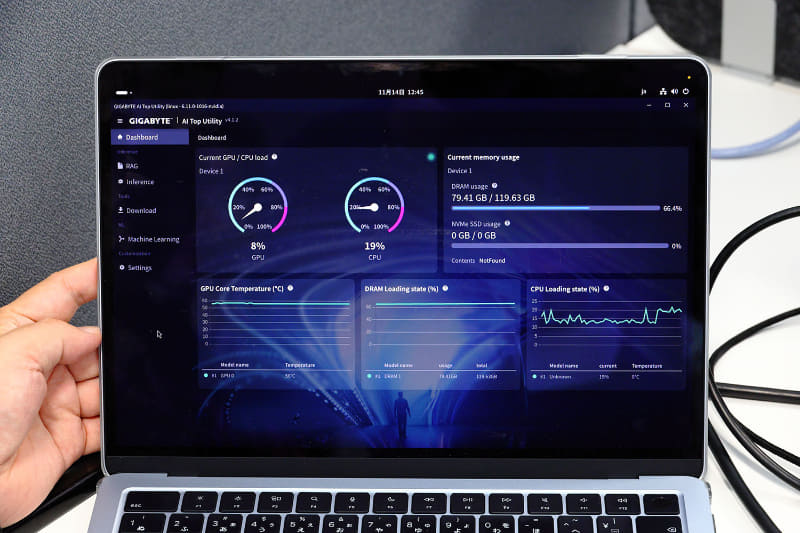 マシンの状態管理も