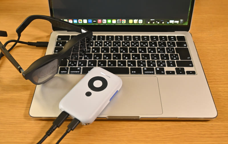 ノートPC-Beam-XREAL Air 2をつないでみたところ