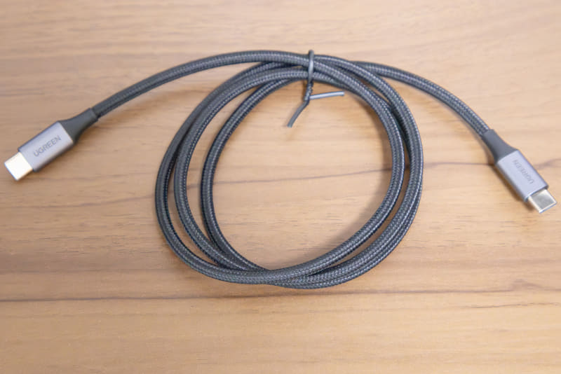 USB Type-Cケーブルは、曲げに強い高耐久モデル