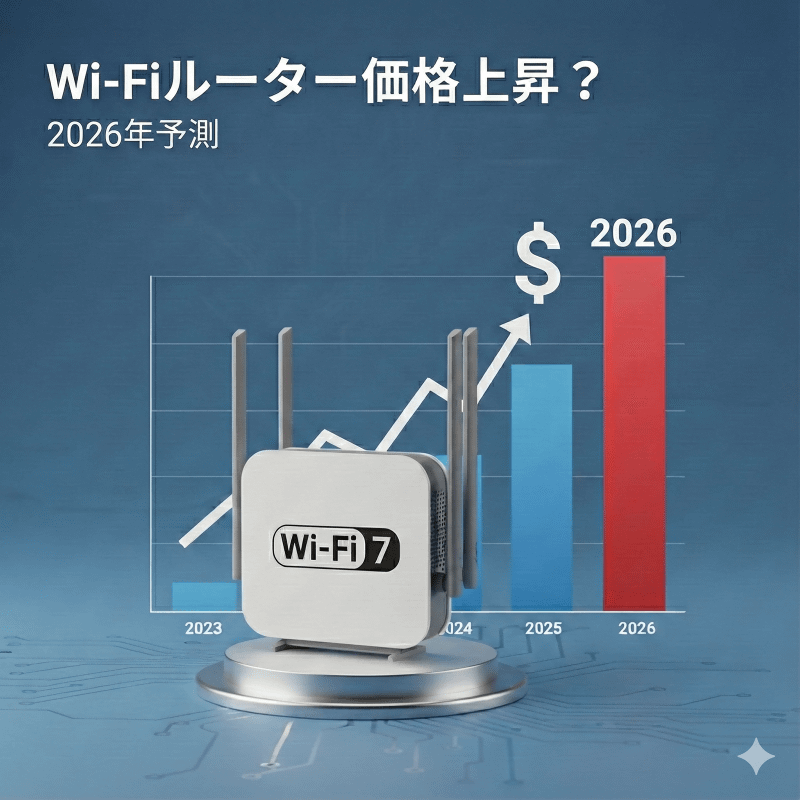 2026年はWi-Fiルーターも価格が上昇する可能性がある