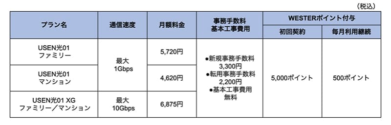 料金とポイント還元の詳細