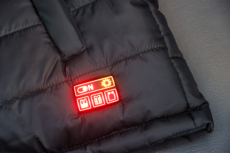 全体のスイッチをオンにした状態。赤は高温を表す