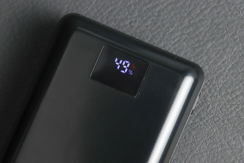 バッテリー残量が％で表示される