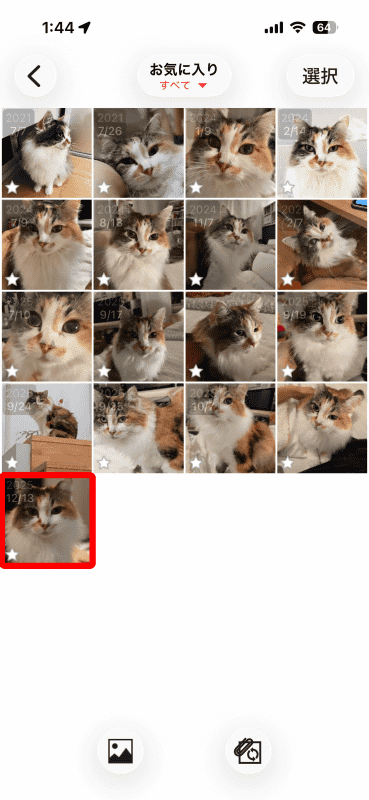 更新後に「おもいでばこ」アプリでクリップを見たところ。追加されているのが分かる