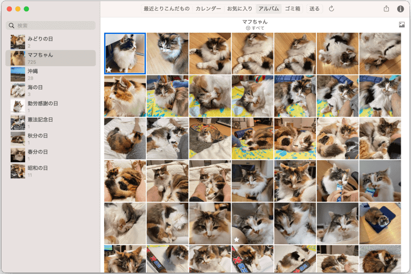 なお、こちらがmacOS版の一覧画面