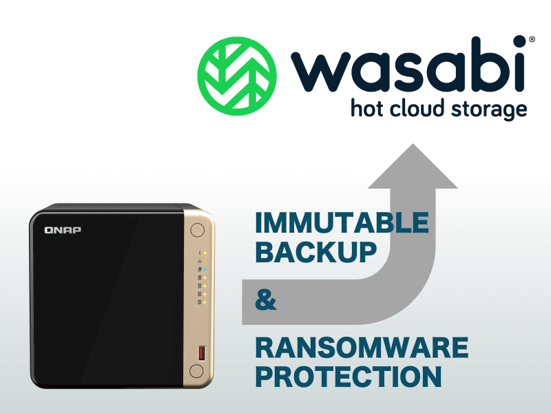 QNAPのNASとWasabi Hot Cloud Storageの組み合わせでランサムウェア対策が可能
