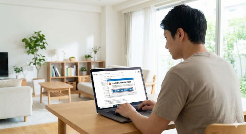 ユーザー自らセキュリティ機能をオフにして、マルウェアをインストールするので監視が利きません（画像は、生成AIで作成したイメージカットです）
