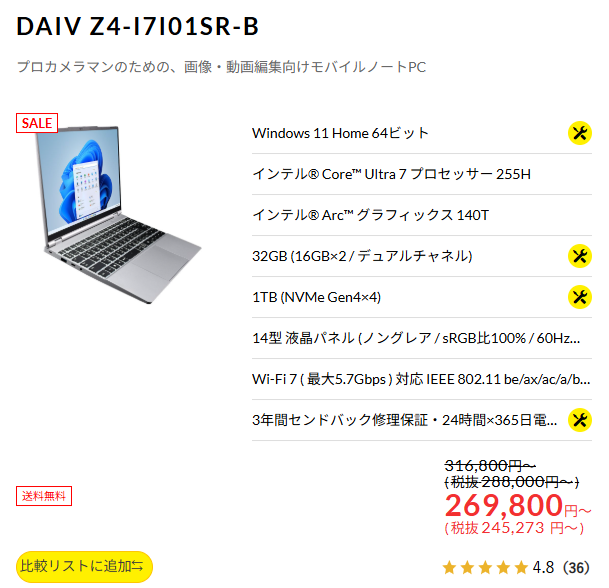 DAIV Z4-I7I01SR-B
