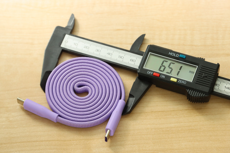 巻いたときの直径はおよそ65mmほど