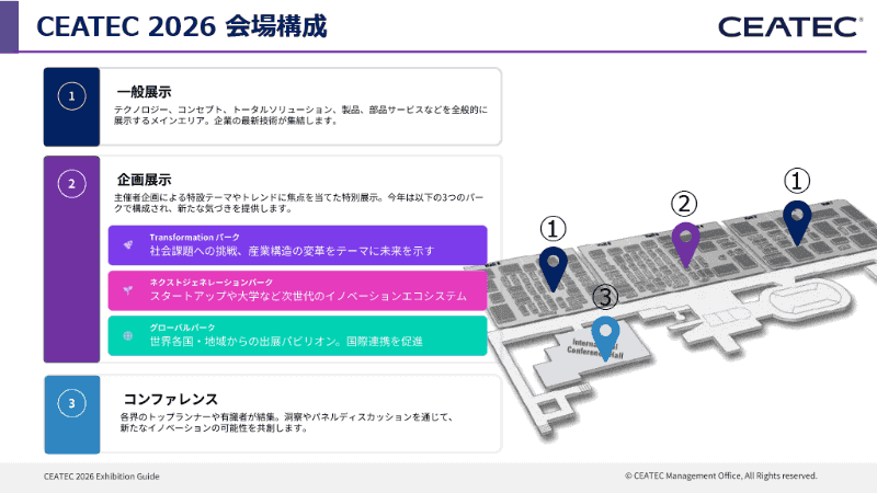 CEATEC 2026 会場構成