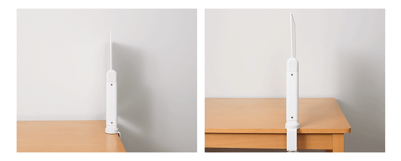 角度と向きはそれぞれ360°自由に調整できる