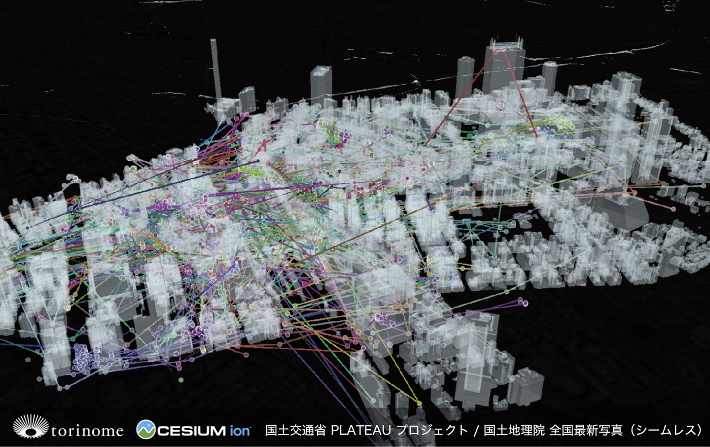 3次元人流データを活用した可視化の例（MetComの<a href="https://metcom.jp/news/2025-09-16_1249/" class="strong bn" target="_blank">2025年9月16日付プレスリリース</a>より）