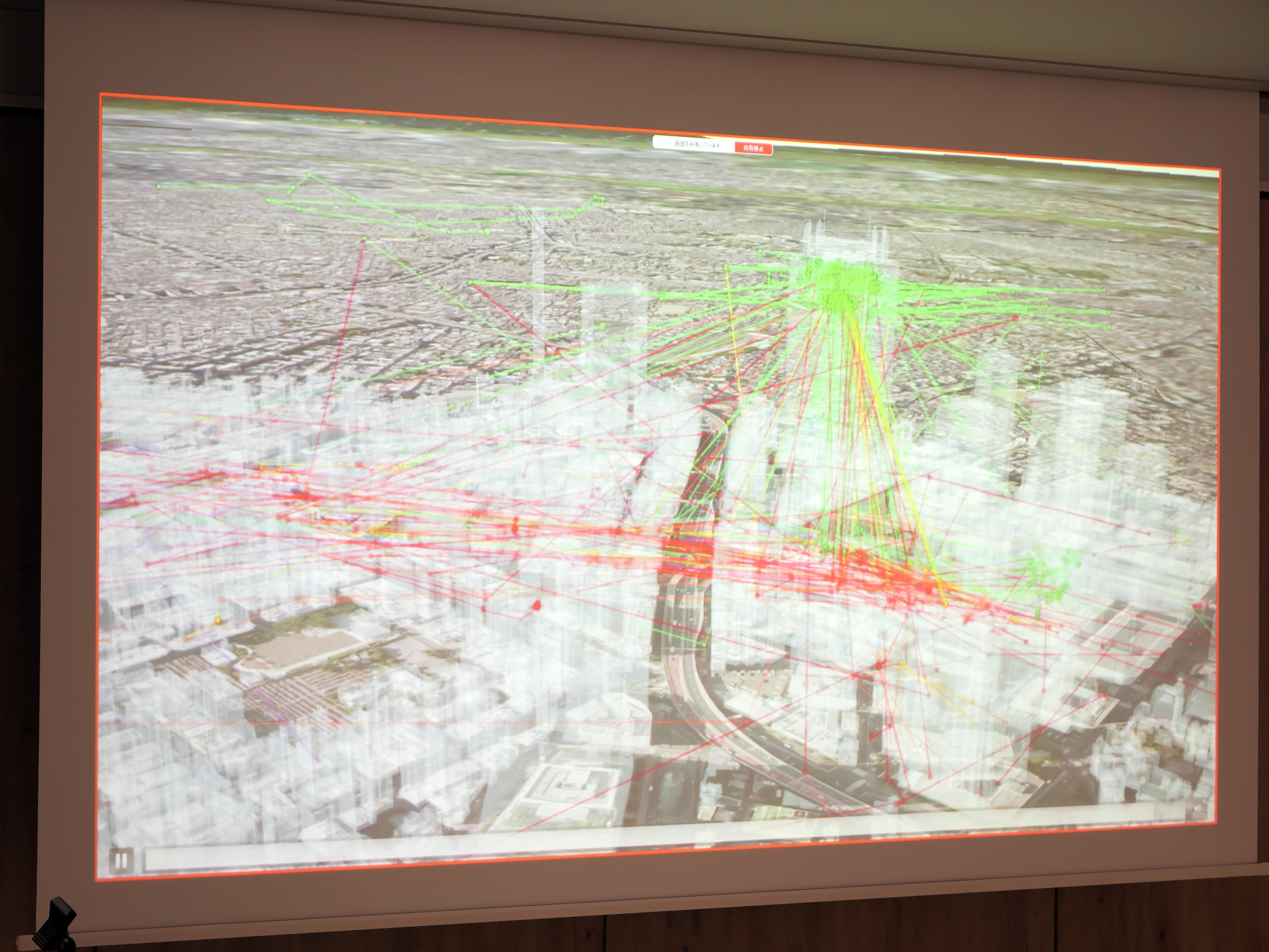 サンシャイン60展望フロアを訪れた人の回遊状況