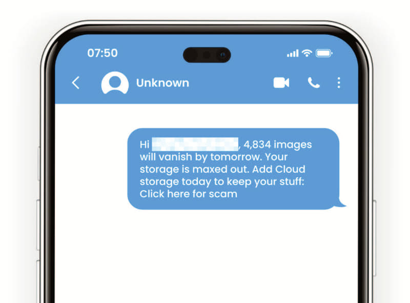 オンラインストレージを装った手口も流行しています（画像は、McAfeeの調査レポート「State of the Scamiverse」より）