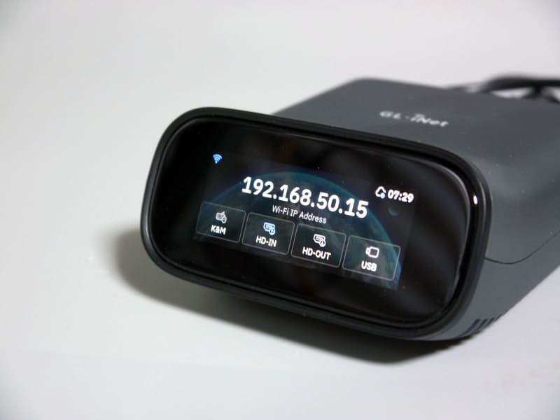 画面に表示されたIPアドレスにウェブブラウザーでアクセスすればリモート操作可能