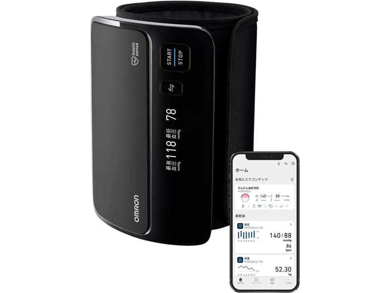 オムロン HEM-7600T-BK（ブラック）