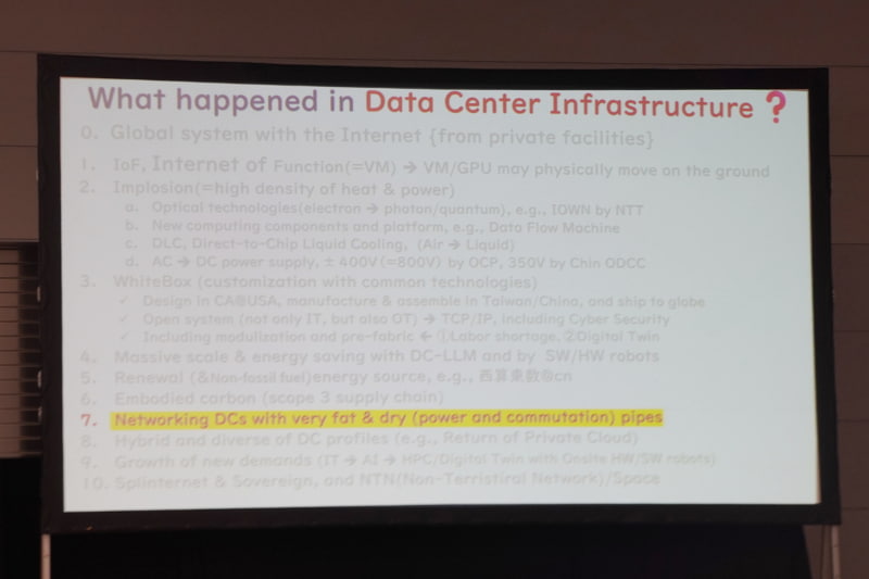 データセンターへの接続