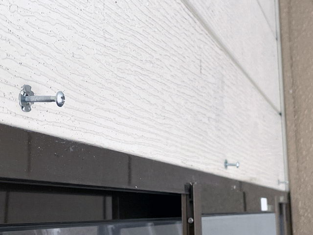 アンカーを取り付けた様子