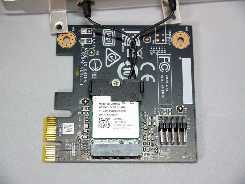 QualcommのNCM865を採用
